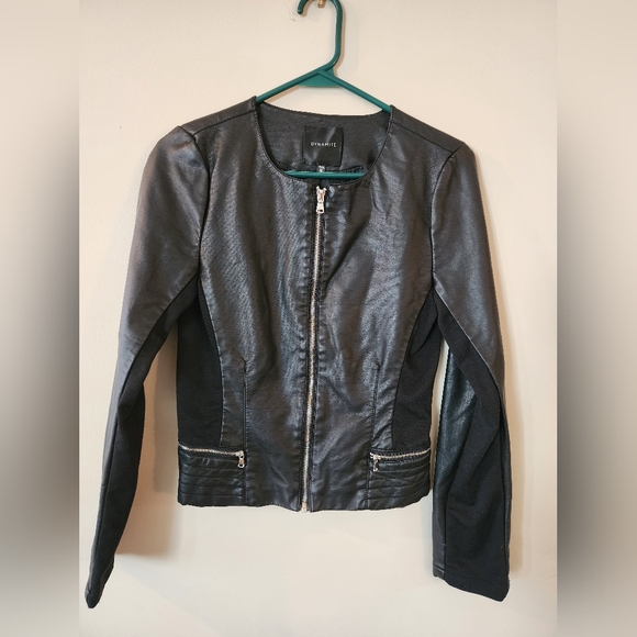 DYNAMITE FAUX LEATHER JACKET - Picture 1 of 5